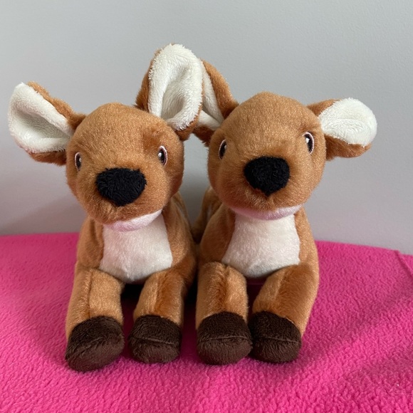 Adorable Twin Fawn Plush Animals by Eco Nation 9” - Picture 7 of 7